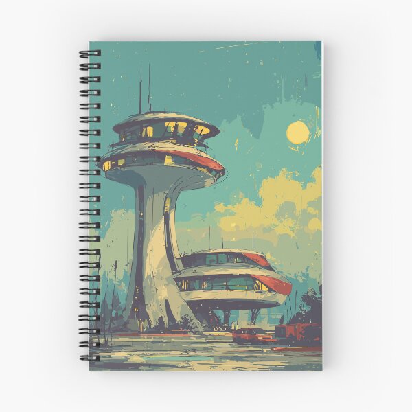 Item preview, Dusk at the Sky-Port - Space Age Architecture designed and sold by bapupa.