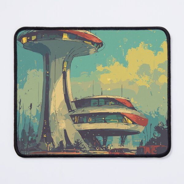Item preview, Dusk at the Sky-Port - Space Age Architecture designed and sold by bapupa.