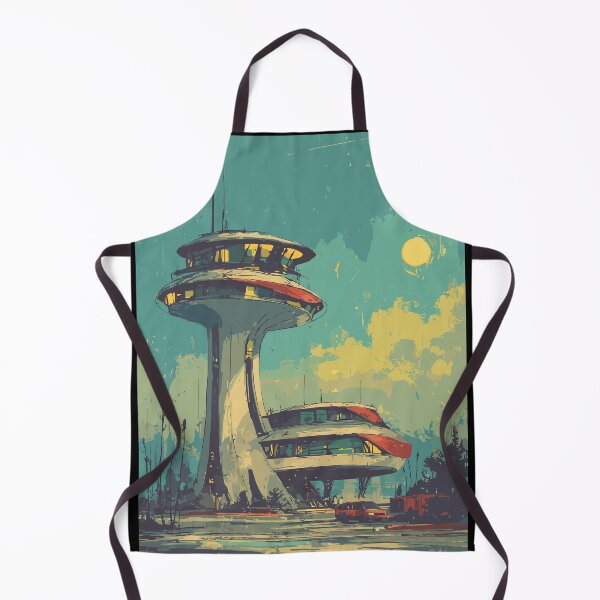 Item preview, Dusk at the Sky-Port - Space Age Architecture designed and sold by bapupa.