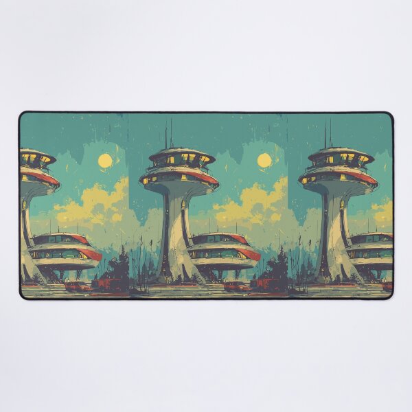 Item preview, Dusk at the Sky-Port - Space Age Architecture designed and sold by bapupa.