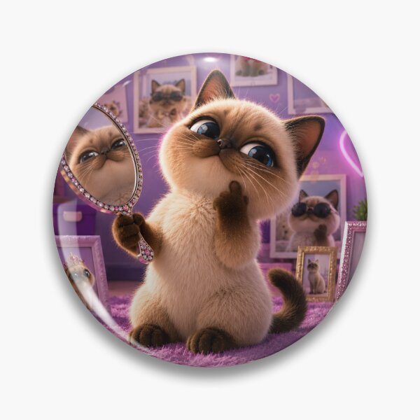 Item preview, Self Obsessed Cute Diva Cat designed and sold by LovelyCatGalaxy.