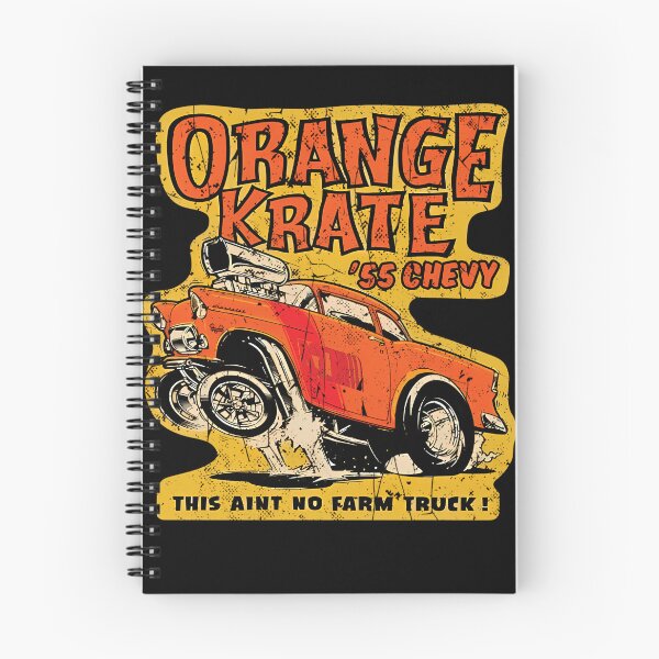 Item preview, Orange Crate '55 Chevy Gasser - distressed burnout print  designed and sold by Majdi aldasouki.