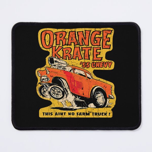 Item preview, Orange Crate '55 Chevy Gasser - distressed burnout print  designed and sold by Majdi aldasouki.