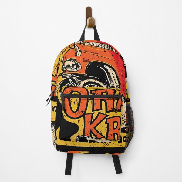 Item preview, Orange Crate '55 Chevy Gasser - distressed burnout print designed and sold by Majdi aldasouki.