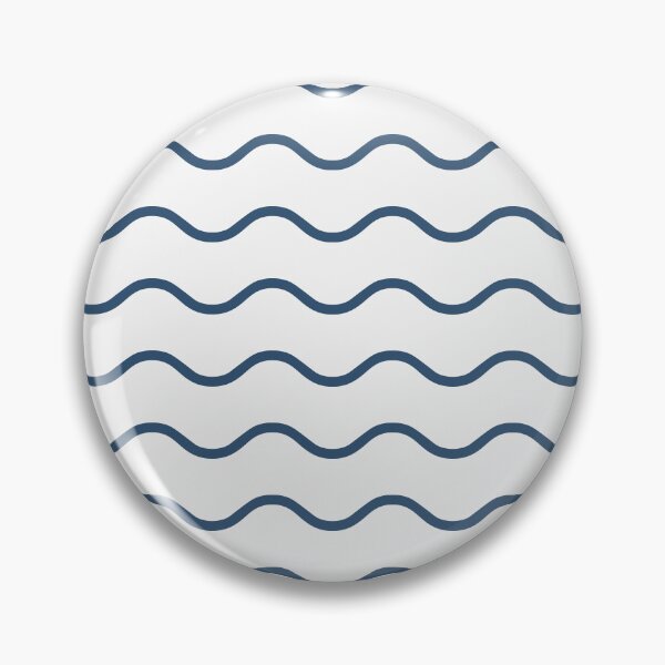 Item preview, White And Denim Waves Pattern designed and sold by pattern-archive.