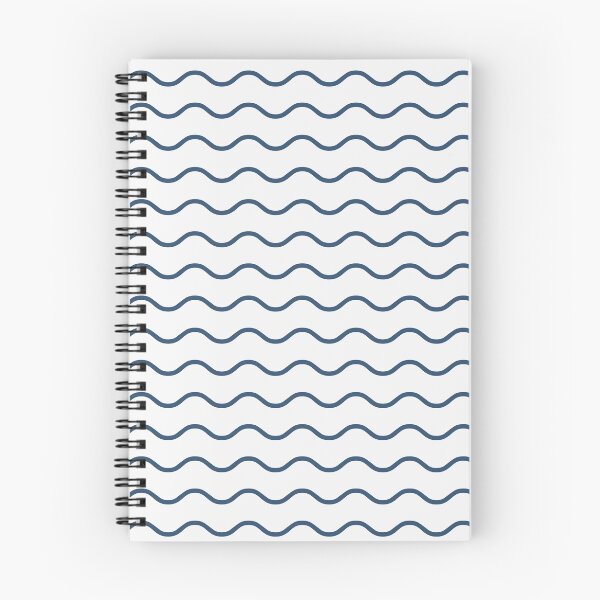 Item preview, White And Denim Waves Pattern designed and sold by pattern-archive.