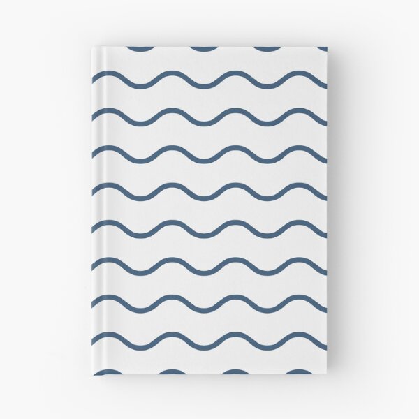 Item preview, White And Denim Waves Pattern designed and sold by pattern-archive.