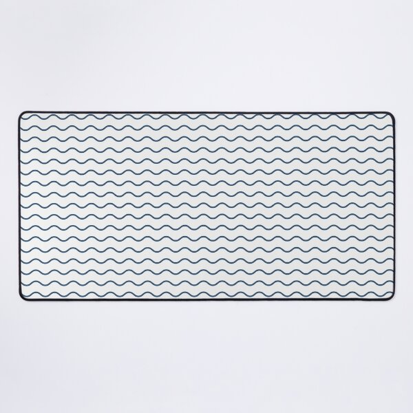 Item preview, White And Denim Waves Pattern designed and sold by pattern-archive.