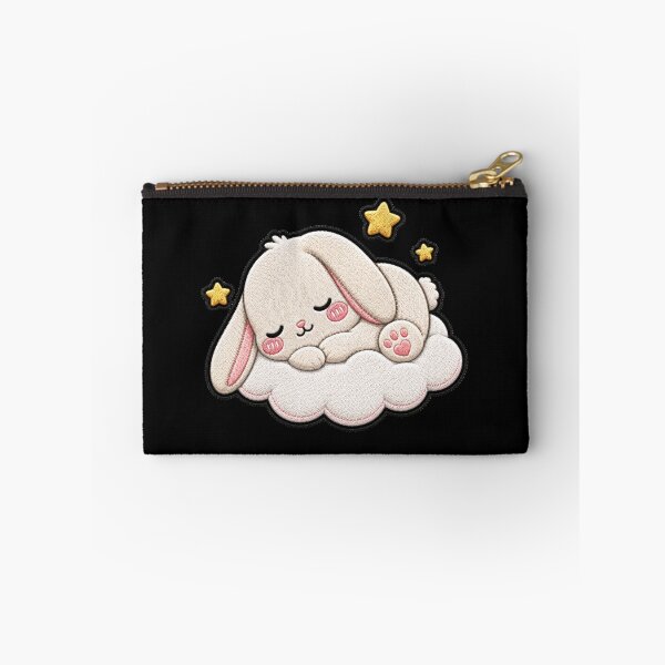 Item preview, Sleeping Bunny Embroidery Patch | Kawaii Chibi Bunny designed and sold by ColorSplash123.
