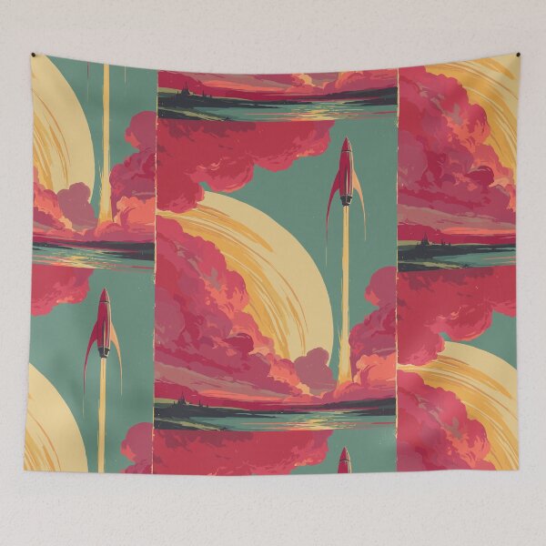 Item preview, Ascent from the Ringed Giant - Space Travel designed and sold by bapupa.