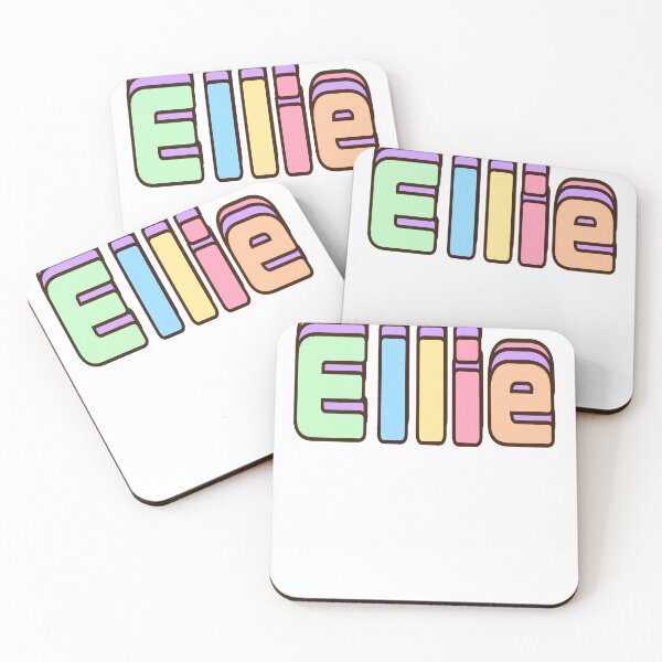 Item preview, Ellie name in pastel colors - Top 10 best personalized Custom gifts for girls and women  designed and sold by Artonmytee.