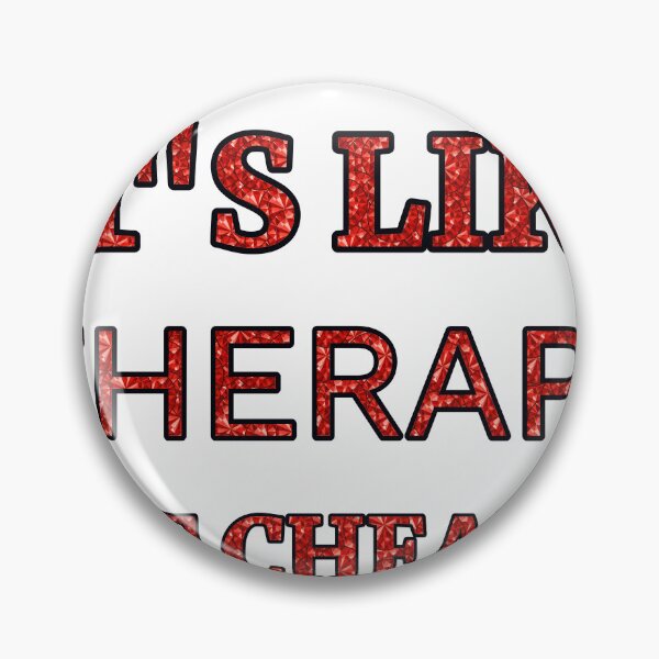 Item preview, Swimming It'S Like Therapy But Cheaper And Better Red Rhinestone designed and sold by TheIconSmith.