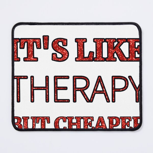 Item preview, Tennis It'S Like Therapy But Cheaper And Better Red Rhinestone designed and sold by TheIconSmith.