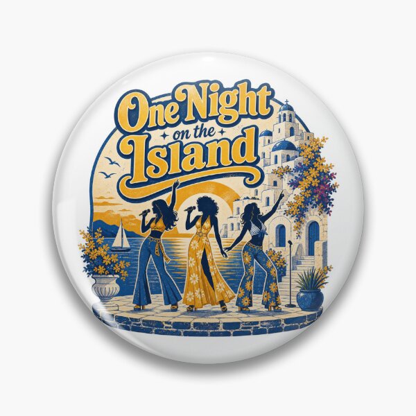 Item preview, One Night on the Island Retro Disco designed and sold by ArtByRahim.