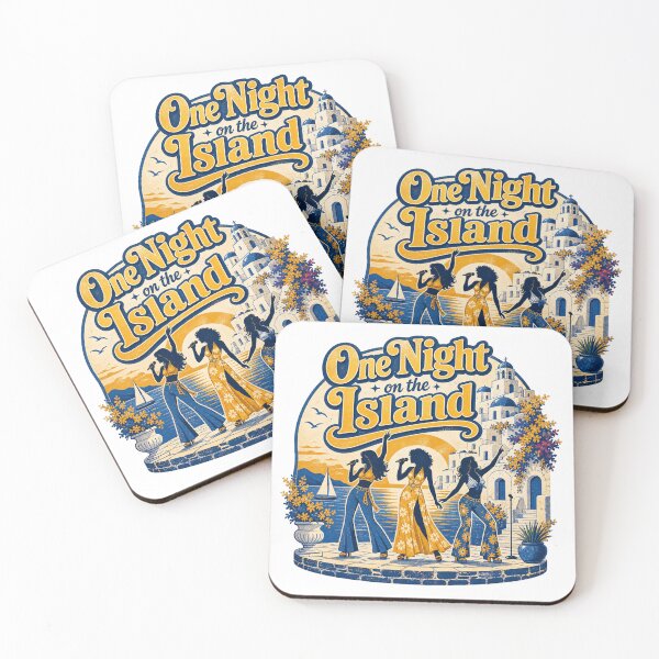 Item preview, One Night on the Island Retro Disco designed and sold by ArtByRahim.