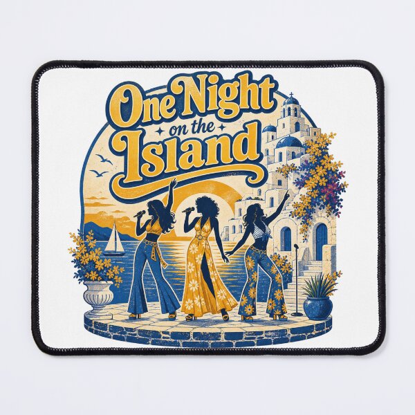 Item preview, One Night on the Island Retro Disco designed and sold by ArtByRahim.
