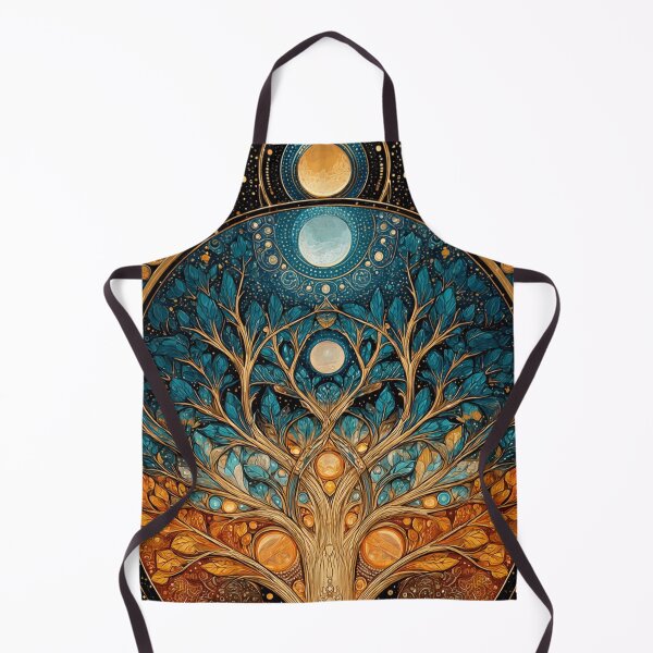 Item preview, Celestial Tree of Life Cosmic Golden Mystical Art designed and sold by PixelQ.