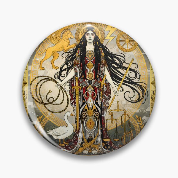 Item preview, Nemesis the Inescapable | Greek Goddess of Divine Justice designed and sold by Stoneflower-Art.