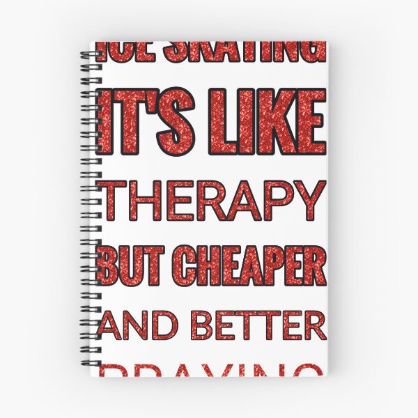 Item preview, Ice Skating It'S Like Therapy But Cheaper And Better Red Rhinestone designed and sold by TheIconSmith.