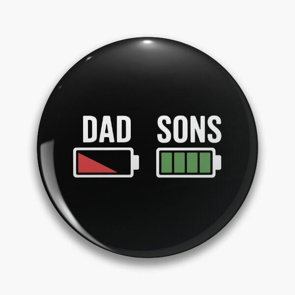 Item preview, Dad and Sons Battery Levels designed and sold by jkrphoto.