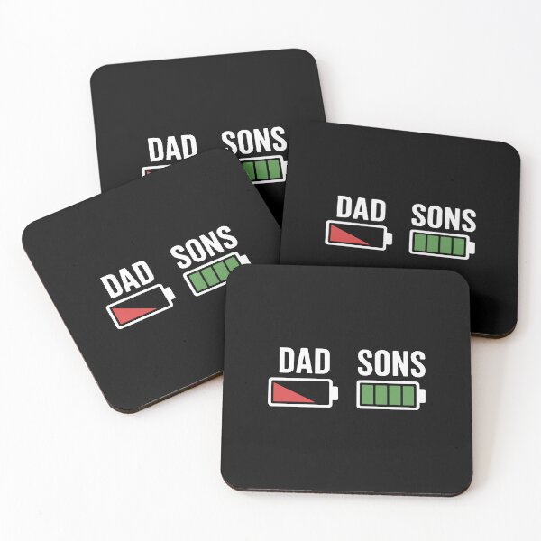 Item preview, Dad and Sons Battery Levels designed and sold by jkrphoto.