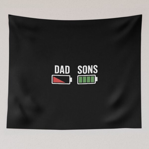 Item preview, Dad and Sons Battery Levels designed and sold by jkrphoto.