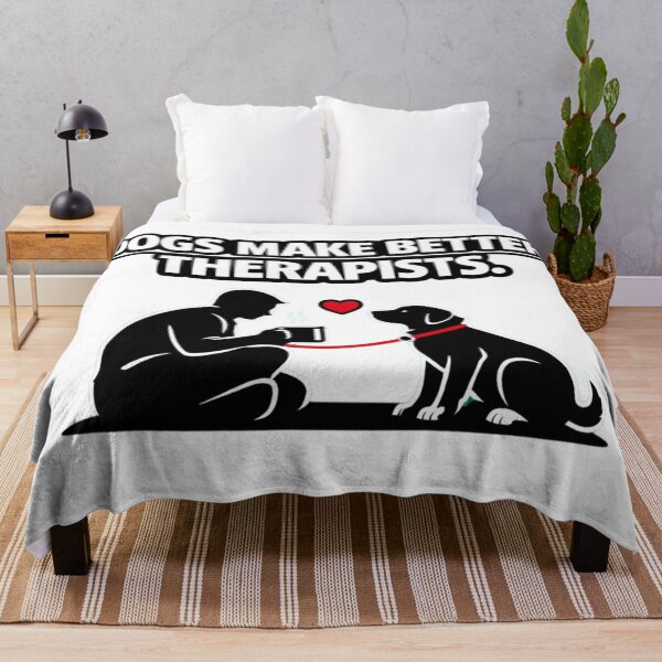 Item preview, Dogs Make Better Therapists – Funny Dog Lover Minimalist T‑Shirt designed and sold by Timeless Junction.