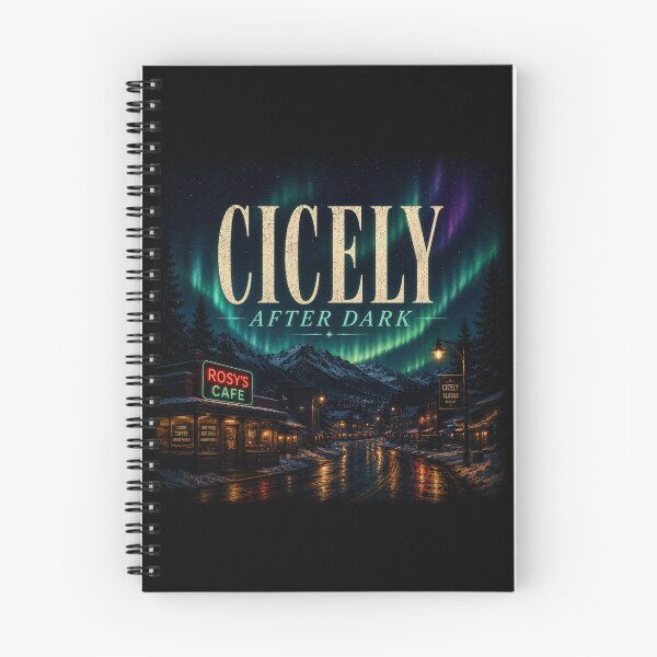 Item preview, Cicely After Dark Northern Lights Alaska Cinematic Aesthetic Design designed and sold by astersgraphics.