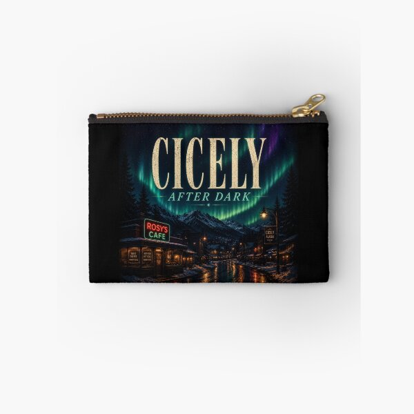 Item preview, Cicely After Dark Northern Lights Alaska Cinematic Aesthetic Design designed and sold by astersgraphics.