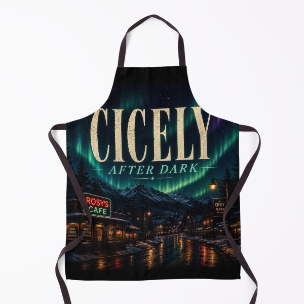 Item preview, Cicely After Dark Northern Lights Alaska Cinematic Aesthetic Design designed and sold by astersgraphics.