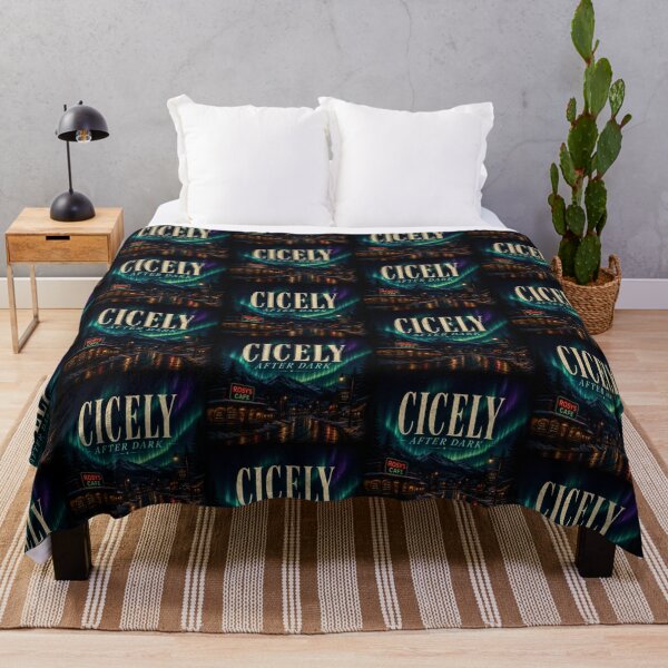 Item preview, Cicely After Dark Northern Lights Alaska Cinematic Aesthetic Design designed and sold by astersgraphics.