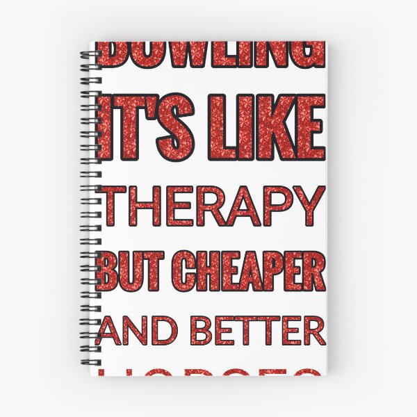 Item preview, Bowling It'S Like Therapy But Cheaper And Better Red Rhinestone designed and sold by TheIconSmith.