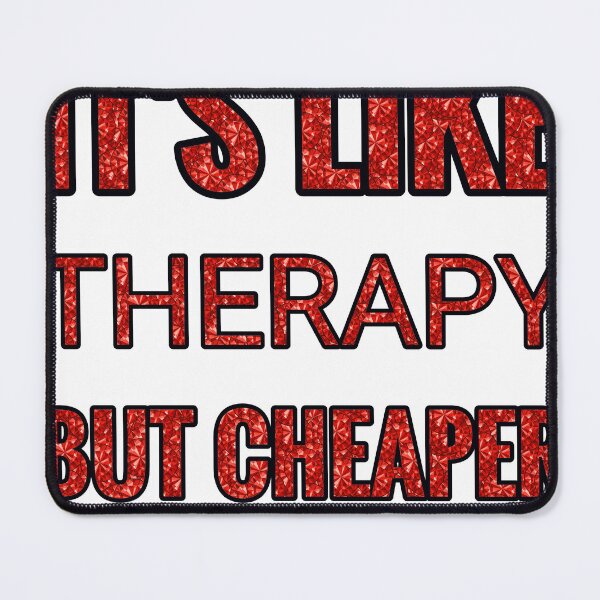 Item preview, Bowling It'S Like Therapy But Cheaper And Better Red Rhinestone designed and sold by TheIconSmith.
