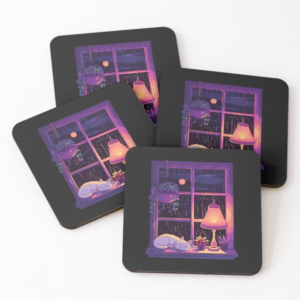 Item preview, Lo-Fi Bedroom Cat  Cozy Retro Aesthetic designed and sold by RetroWaveArtCo.