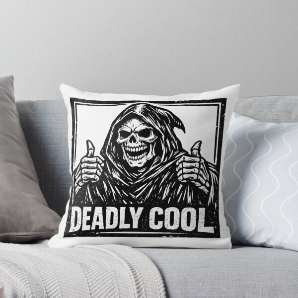Item preview, Deadly Cool Grim Reaper - Thumbs Up Gothic Skeleton Humor designed and sold by SidTastic .
