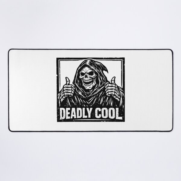 Item preview, Deadly Cool Grim Reaper - Thumbs Up Gothic Skeleton Humor designed and sold by SidTastic .