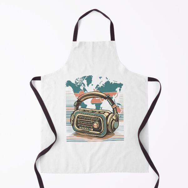Item preview, Headphones and Retro Radio - World Music Day designed and sold by Art-Arcade6.