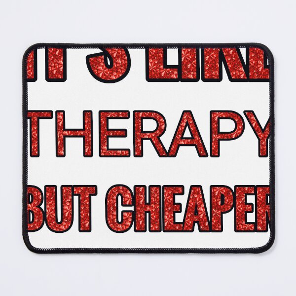 Item preview, Weight Lifting It'S Like Therapy But Cheaper And Better Red Rhinestone designed and sold by TheIconSmith.
