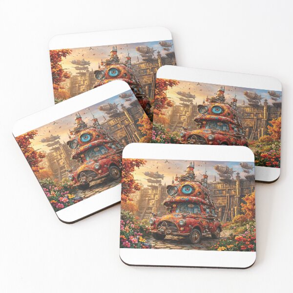 Item preview, Tiny City Vehicle | Epic Fantasy Steampunk Puzzle designed and sold by ColorFlick.