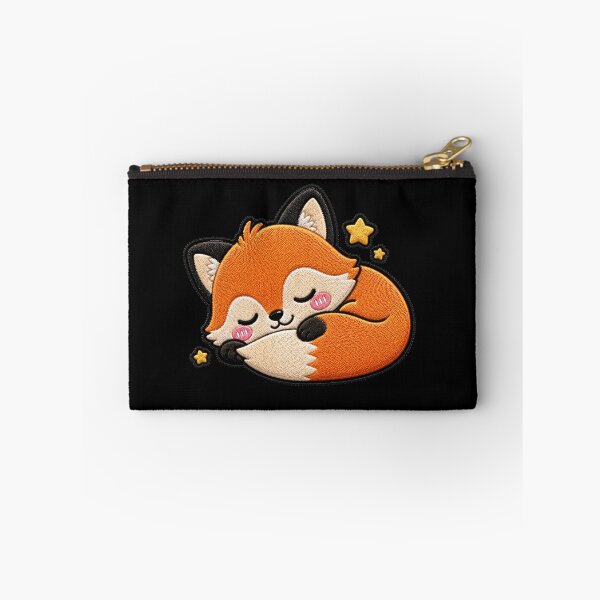 Item preview, Sleepy Fox Embroidery Patch | Cute Kawaii Chibi Fox designed and sold by ColorSplash123.
