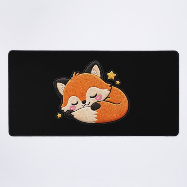 Item preview, Sleepy Fox Embroidery Patch | Cute Kawaii Chibi Fox designed and sold by ColorSplash123.