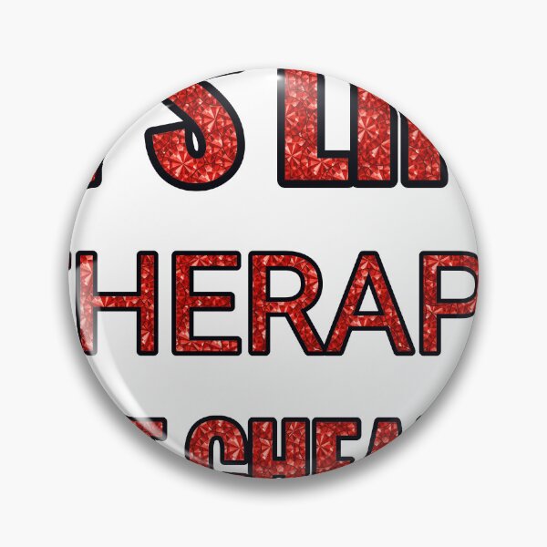 Item preview, Kickball It'S Like Therapy But Cheaper And Better Red Rhinestone designed and sold by TheIconSmith.