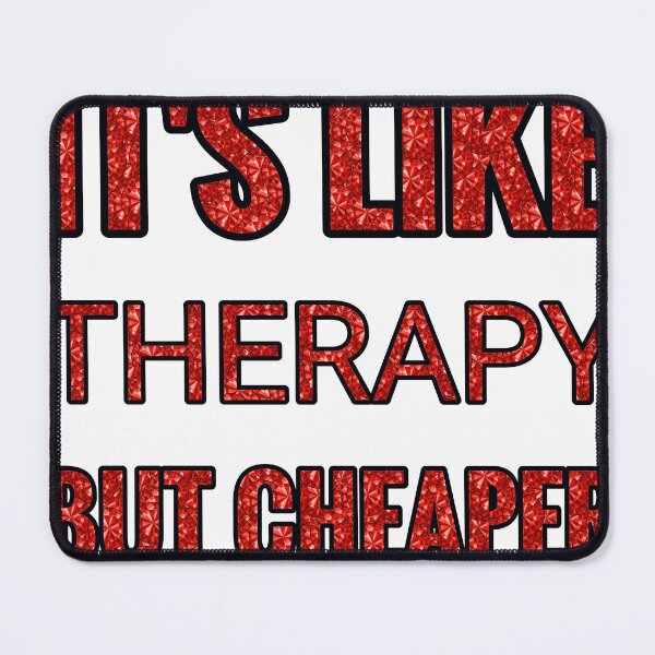 Item preview, Baseball It'S Like Therapy But Cheaper And Better Red Rhinestone designed and sold by TheIconSmith.