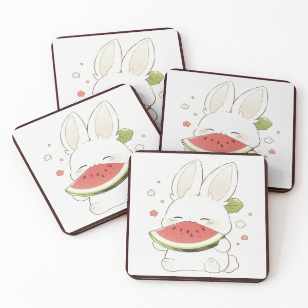 Item preview, Happy  Bunnys Refreshing Summer Snack Artwork  designed and sold by NivyasArtistry.