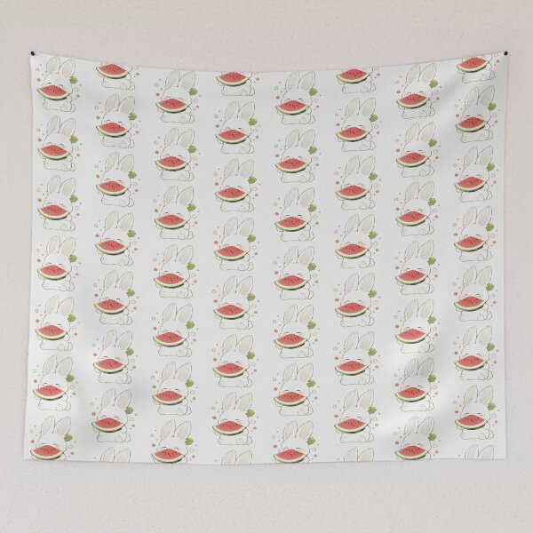 Item preview, Happy  Bunnys Refreshing Summer Snack Artwork  designed and sold by NivyasArtistry.