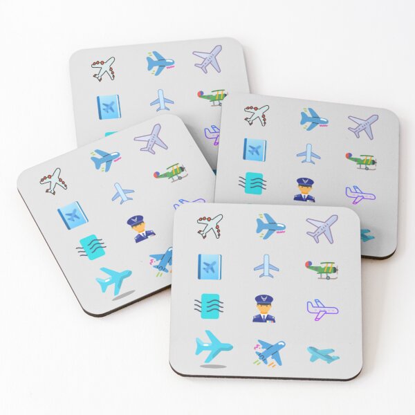 Item preview, Spirit Airlines – Colorful Airplane & Pilot Sticker Set designed and sold by Yasmine Mohammed.