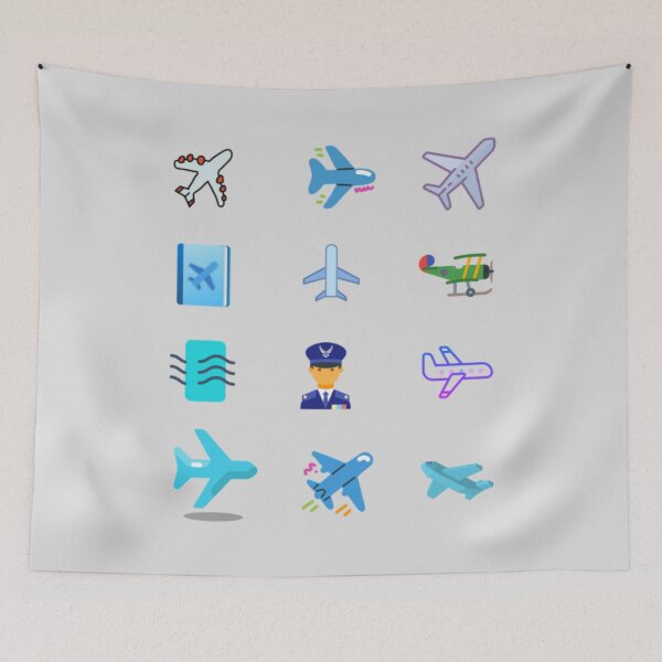 Item preview, Spirit Airlines – Colorful Airplane & Pilot Sticker Set designed and sold by Yasmine Mohammed.