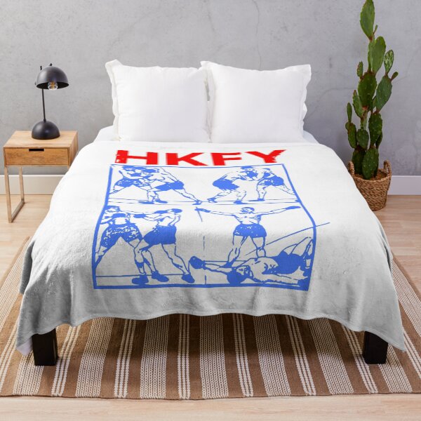 Item preview, Blue Silhouette Man Fight designed and sold by nerdyygraphic.