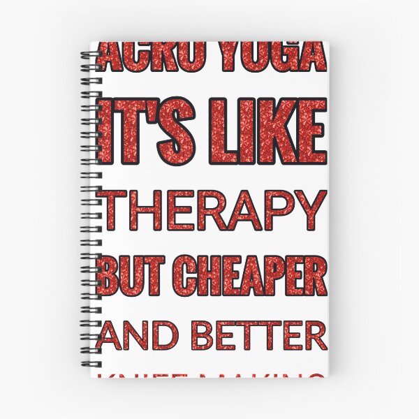 Item preview, Acro Yoga It'S Like Therapy But Cheaper And Better Red Rhinestone designed and sold by TheIconSmith.