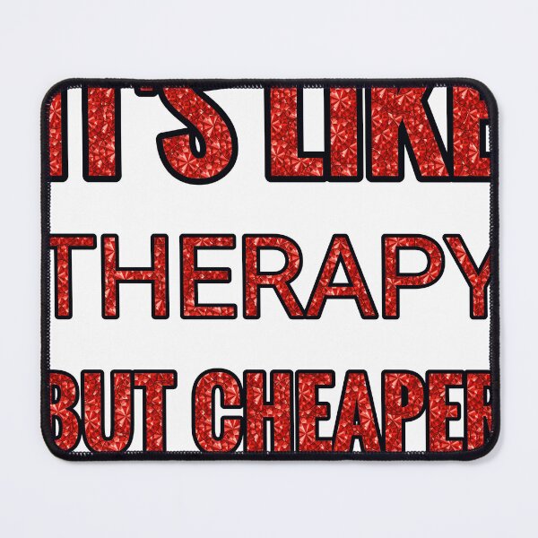 Item preview, Acro Yoga It'S Like Therapy But Cheaper And Better Red Rhinestone designed and sold by TheIconSmith.